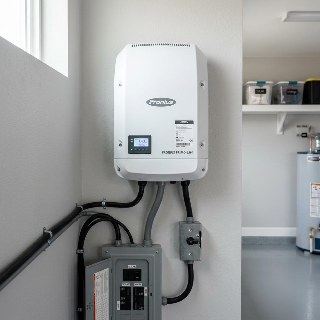 Solar inverter installation