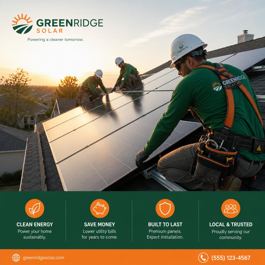Installation team on rooftop